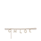 Gold-Tone Interlocking Chain Design Lettered Detailing Adjustable Length Clasp Fastening