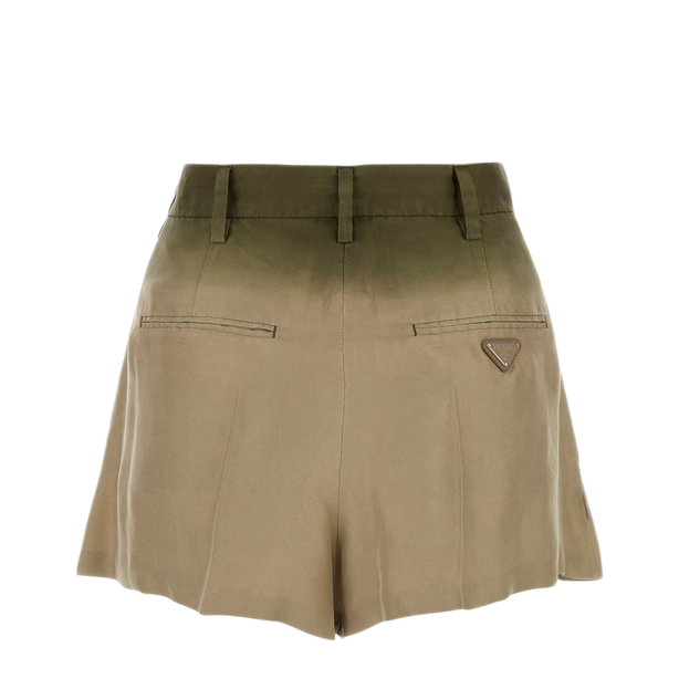 Sage Green Silk Shorts