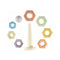 Maya & Friends Bio Hexagonal Stacking Rings