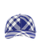 Baseball Cap with Tartan Pattern