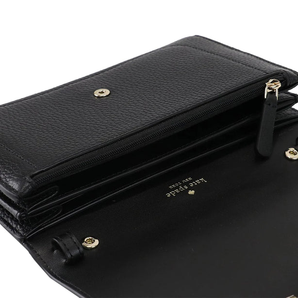 Kate Spade Harlow Wallet On a String in Black