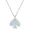 Kate Spade Everyday Spade Enamel Mini Pendant Necklace - Crisp Sky o0ru3073