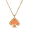 Kate Spade Everyday Spade Enamel Mini Pendant Necklace - Cayenne Pepper o0ru3073
