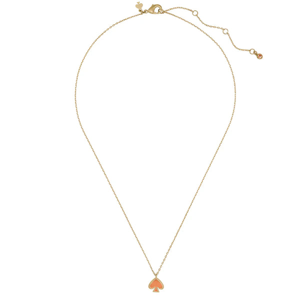 Kate Spade Everyday Spade Enamel Mini Pendant Necklace - Cayenne Pepper o0ru3073