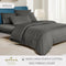 Long-Staple Cotton Bed Sheet – 1200TC Dobby Dark Grey