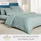 Hallmark Simplicity Premium Cotton 1200TC Dobby Bed Linen - Meander Blue