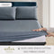 Long-Staple Cotton Bed Sheet – 1200TC Dobby Stone Blue