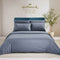Long-Staple Cotton Bed Sheet – 1200TC Dobby Stone Blue