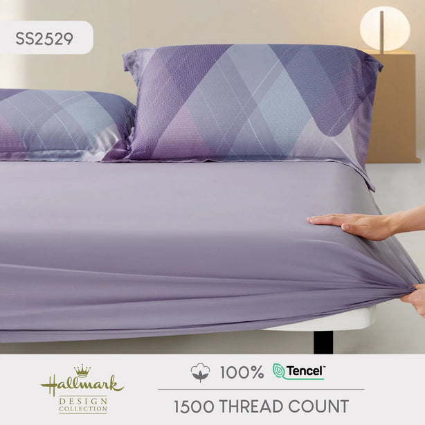 Pure Tencel - Geometric Purple