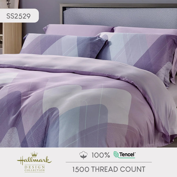 Pure Tencel - Geometric Purple