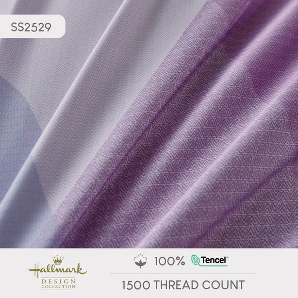 Pure Tencel - Geometric Purple