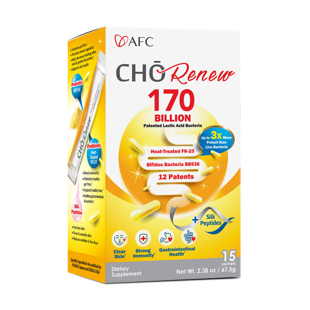 AFC Cho Renew 170 Billion Live Probiotics for Clear Skin Healthy Gut & Immune Health