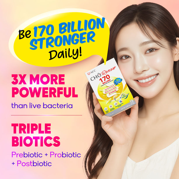 AFC Cho Renew 170 Billion Live Probiotics for Clear Skin Healthy Gut & Immune Health