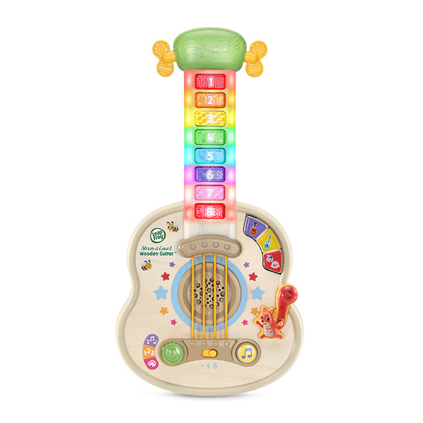 LeapFrog Strum and Count Wooden Guitar |Musical Toy | Wooden Toy | Learning Toy