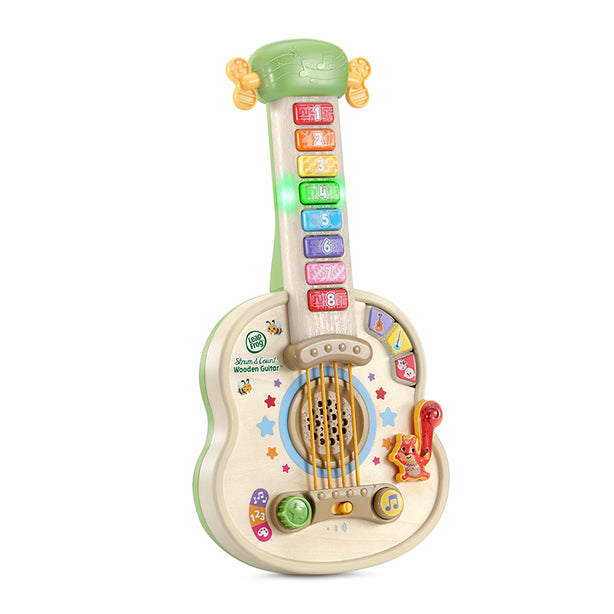 LeapFrog Strum and Count Wooden Guitar |Musical Toy | Wooden Toy | Learning Toy