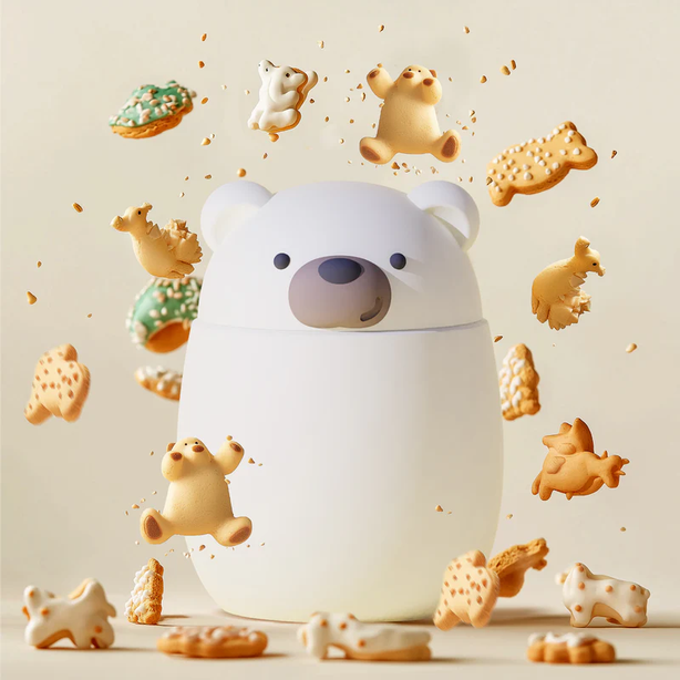 AFC05781 ASOBU Bestie Kids Thermal Food Container - Bear | Cute Insulated Lunch Box