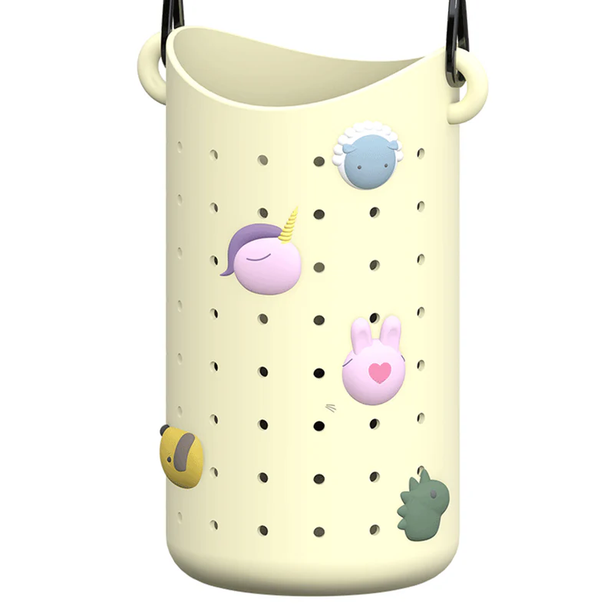 ASP05849 ASOBU Bestie Adjustable Bottle Sling Strap - Yellow | Kids Hands-Free Water Bottle Carrier