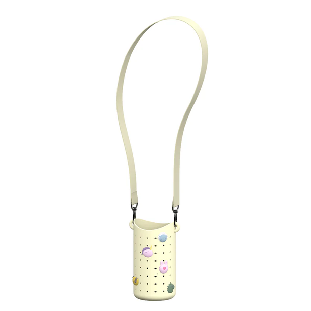 ASP05849 ASOBU Bestie Adjustable Bottle Sling Strap - Yellow | Kids Hands-Free Water Bottle Carrier