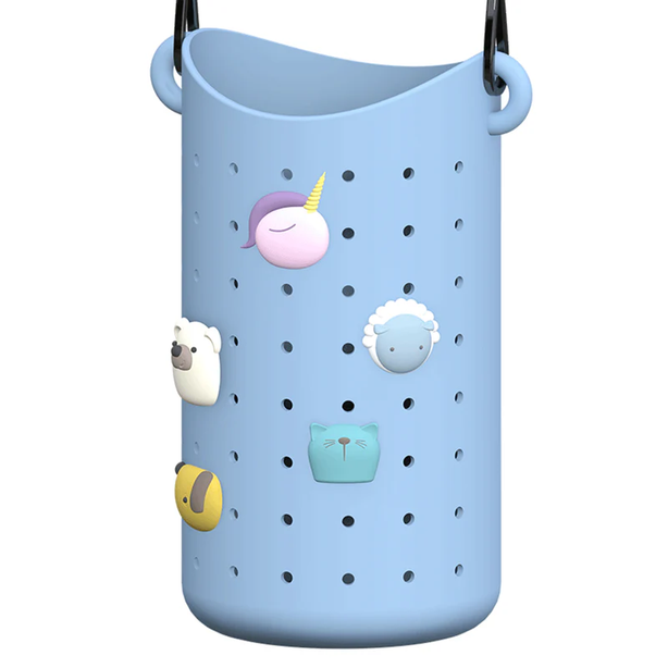 ASP05846 ASOBU Bestie Adjustable Bottle Sling Strap - Blue | Kids Hands-Free Water Bottle Carrier