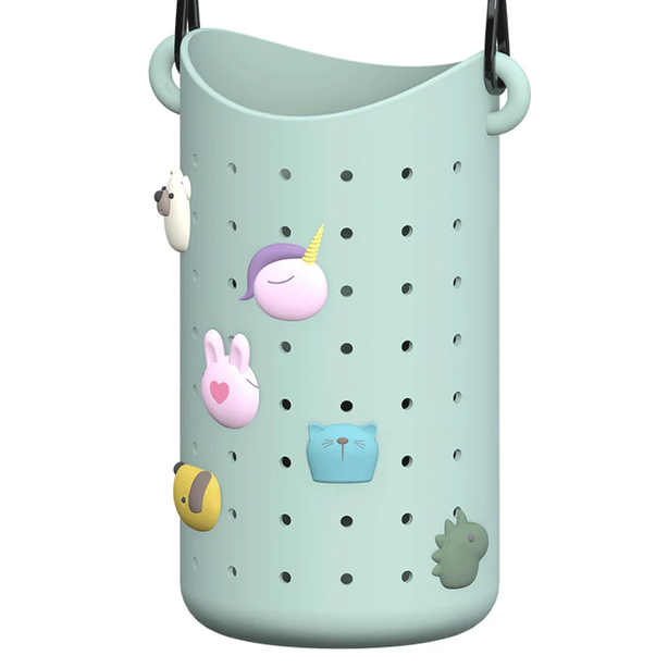 ASP05847 ASOBU Bestie Adjustable Bottle Sling Strap - Green | Kids Hands-Free Water Bottle Carrier
