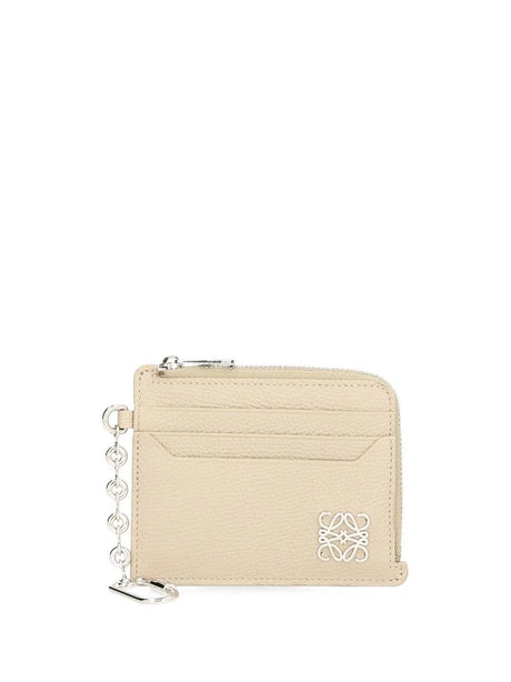 Loewe Anagram Square Card Holder - Beige