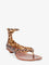 Chloe' Jelly TPU sandals with animal print - Blackbrown