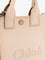 Chloe' Chloé Carry canvas crossbody bag - Blushy Beige