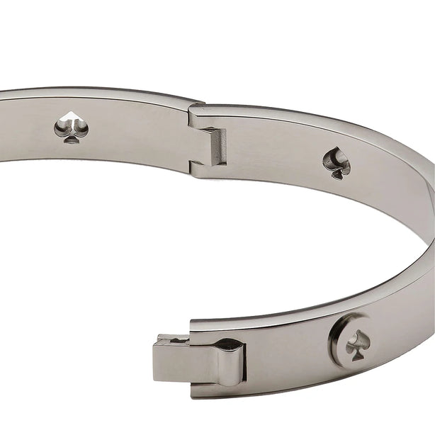 Kate Spade Spot The Spade Studded Bangle Bracelet in Silver ke759