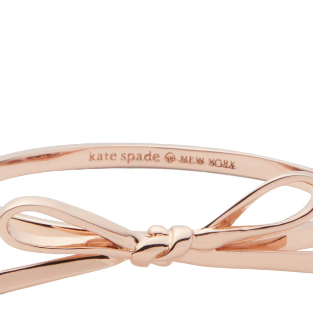 Kate Spade Skinny Mini Bow Bangle Bracelet in Rose Gold k9250