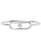 Kate Spade Cut To The Chase Oval Spade Bangle Bracelet - Silver KM177