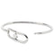 Kate Spade Cut To The Chase Oval Spade Bangle Bracelet - Silver KM177