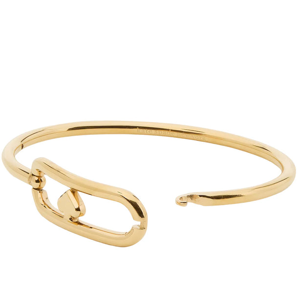 Kate Spade Cut To The Chase Oval Spade Bangle Bracelet - Gold KM177