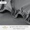 Hallmark Simplicity Premium Cotton 1200TC Plain Bed Linen - Dark Grey