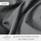 Hallmark Simplicity Premium Cotton 1200TC Plain Bed Linen - Dark Grey