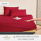 Hallmark Simplicity Premium Cotton 1200TC Plain Bed Linen - Rose Red