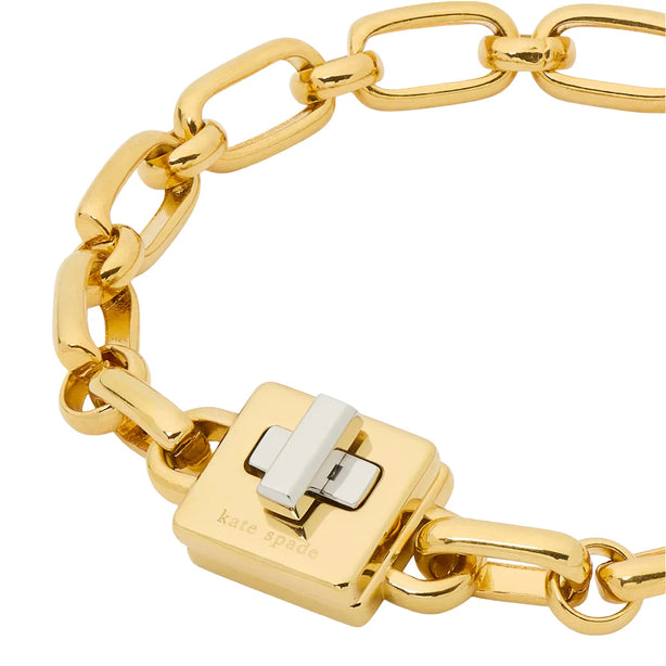 Kate Spade Phoebe Turnlock Bracelet - Gold/ Silver KL506