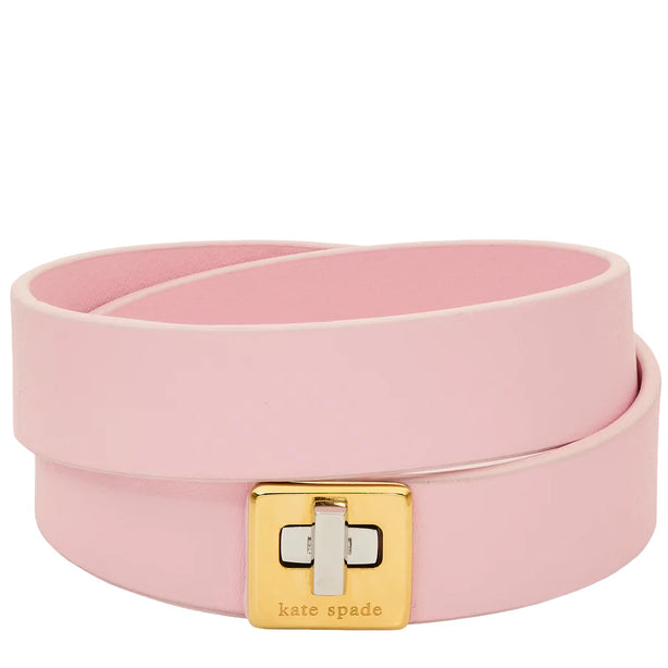 Kate Spade Phoebe Leather Double Wrap Bracelet - Pink KL499