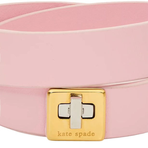 Kate Spade Phoebe Leather Double Wrap Bracelet - Pink KL499