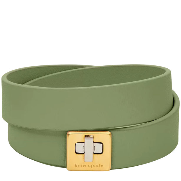 Kate Spade Phoebe Leather Double Wrap Bracelet - Cedar Stand KL499