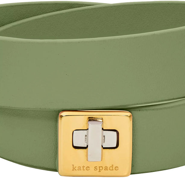 Kate Spade Phoebe Leather Double Wrap Bracelet - Cedar Stand KL499