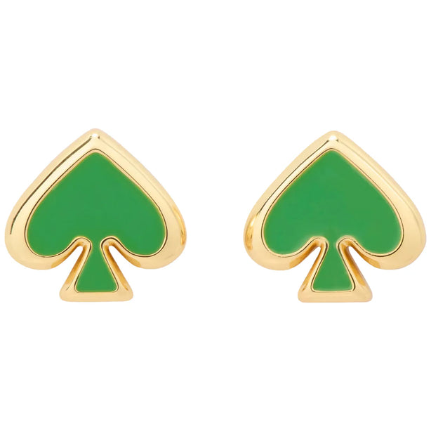 Kate Spade Everyday Spade Enamel Studs Earrings - KS Green o0ru3069