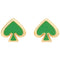 Kate Spade Everyday Spade Enamel Studs Earrings - KS Green o0ru3069