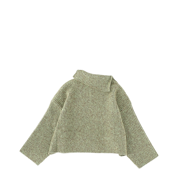 Wool Asymmetric Neck Sweater
