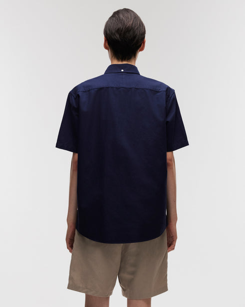 Highr, Navy, Oxford BD Short Sleeve Shirt