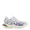 White Mesh And Rubber Track Sneakers