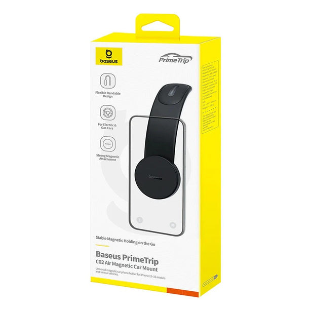 OS-Baseus PrimeTrip C02 Air Magnetic Car Mount Stick-on Type Cluster Black
