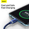 Baseus Crystal Shine Series Fast Charging Data Cable Type-C to Type-C 100W 1.2m Blue