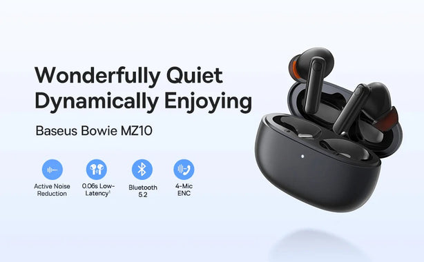 DZ-AS/EU/AF/ME/AO Baseus Bowie MZ10 True Wireless Earphones Black