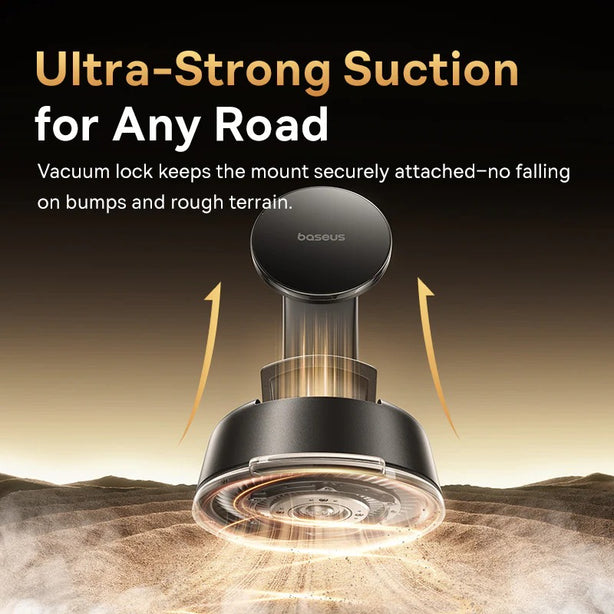 DZ-OS Baseus PrimeTrip C03 Air Clamping Car Mount (Suction Cup Version, Cosmic Black)
