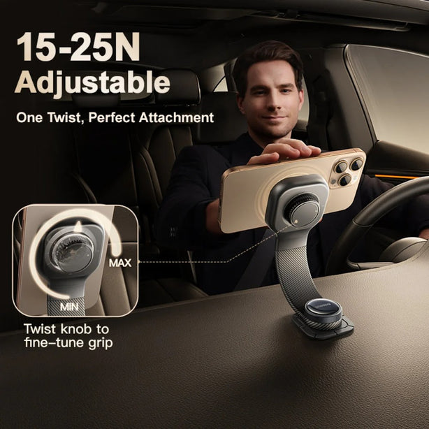 OS-PrimeTrip C03 Magnetic Car Mount (Stick-on Type, Cosmic Black)